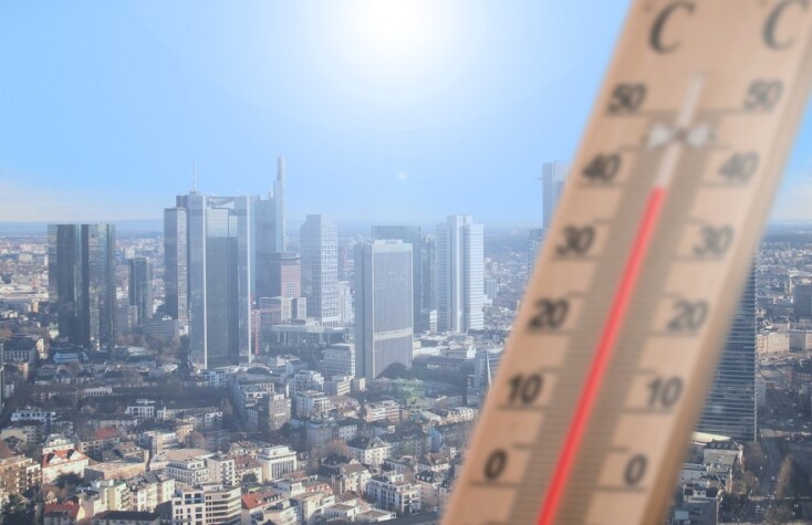 'Ενα θερμόμετρο που δείχνει την άυξηση θερμοκρασίας της γης©Pixabay