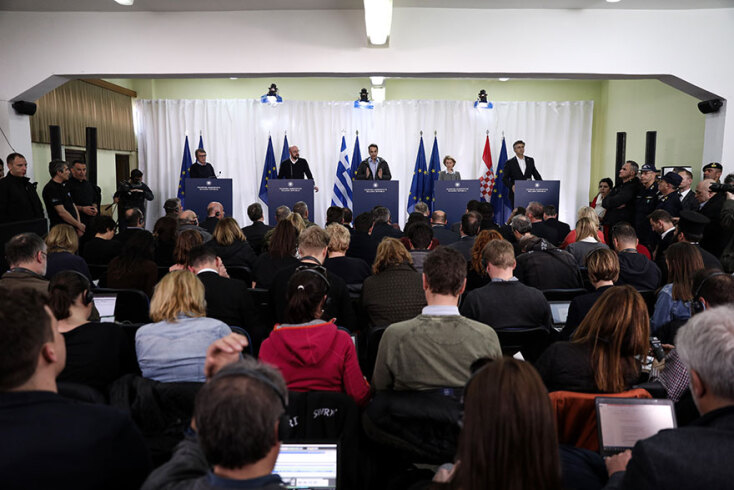 ΕΒΡΟΣ// ΚΟΙΝΕΣ ΔΗΜΛΩΣΕΙΣ ΤΟΥ ΠΡΩΘΥΠΟΥΡΓΟΥ Κ. ΜΗΤΣΟΤΑΚΗ ΚΑΙ ΤΗΣ ΗΓΕΣΙΑΣ ΤΗΣ Ε.Ε. © EUROKINISSI / ΣΤΕΛΙΟΣ ΜΙΣΙΝΑΣ