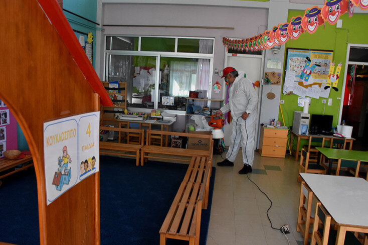 Κορωνοϊός στην Ελλάδα: Απολύμανση σε σχολείο