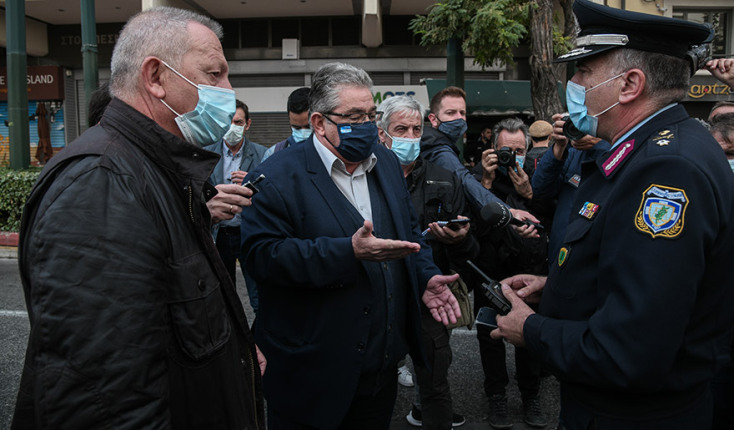 ΑΘΗΝΑ - ΕΠΕΙΣΟΔΙΑ ΜΕΤΑΞΥ ΜΕΛΩΝ ΤΟΥ ΠΑΜΕ ΚΑΙ ΤΗΣ ΑΣΤΥΝΟΜΙΑΣ