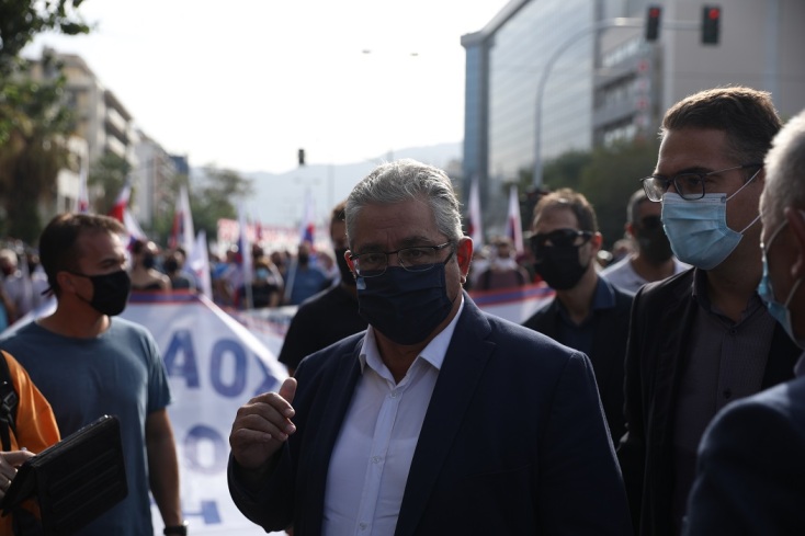 Ο Γενικός Γραμματέας του ΚΚΕ, Δημήτρης Κουτσούμπας