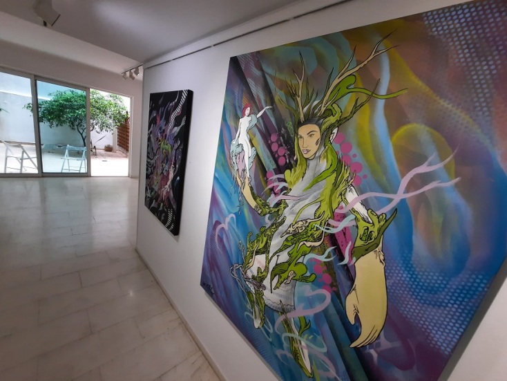 Έργο από την πρώτη ατομική έκθεση του The Krah. 