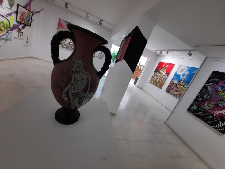 Έργο από την πρώτη ατομική έκθεση του The Krah. 