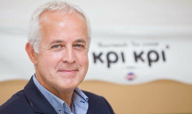 Ο πρόεδρος της γαλακτοβιομηχανίας Κρι Κρι Παναγιώτης Τσινάβος.jpg