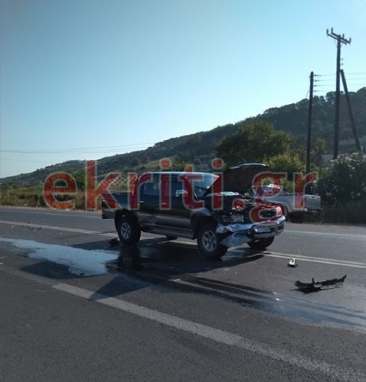 Σοβαρό τροχαίο στην Κρήτη με δύο τραυματίες