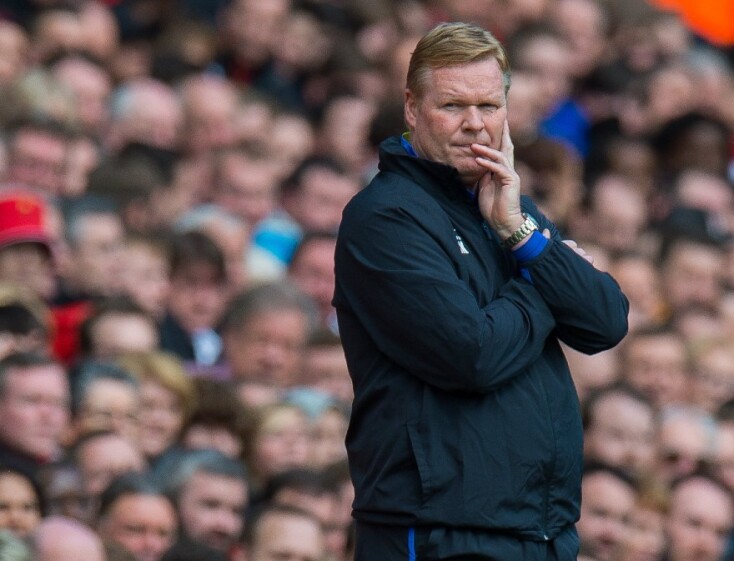 Ο Ρόναλντ Κούμαν στον πάγκο της Έβερτον