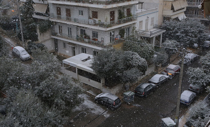 Χιόνια στην Κυψέλη