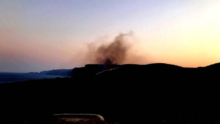 Φωτιά στα Κύθηρα