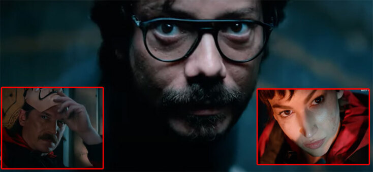 «La Casa de Papel»: Κεντρική ο Καθηγητής | Ένθετη: Μασσαλία (αριστερά) - Τόκιο (δεξιά)