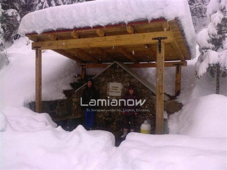 Χιόνια στο Γαρδίκι Φθιώτιδας 