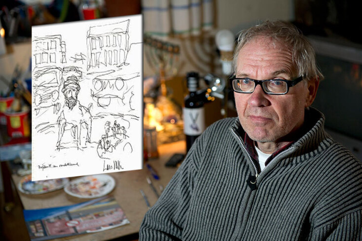 Ο σκιτσογράφος Λαρς Βιλκς (Κεντρική) - Το σκίτσο με τον Μωάμεθ (Ένθετη)