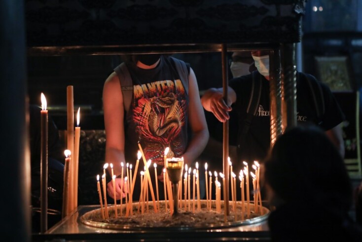 Εορτασμός της Κοίμησης της Θεοτόκου στην Λέσβο © EUROKINISSI