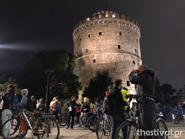 ΤΩΡΑ στη Θεσσαλονίκη: Ποδηλατοπορεία στη μνήμη της μαραθωνοδρόμου Δήμητρας Ιορδανίδου (φωτο &amp; video)
