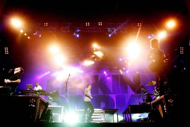 Στιγμιότυπο από τη συναυλία των Linkin Park στην Αθήνα 