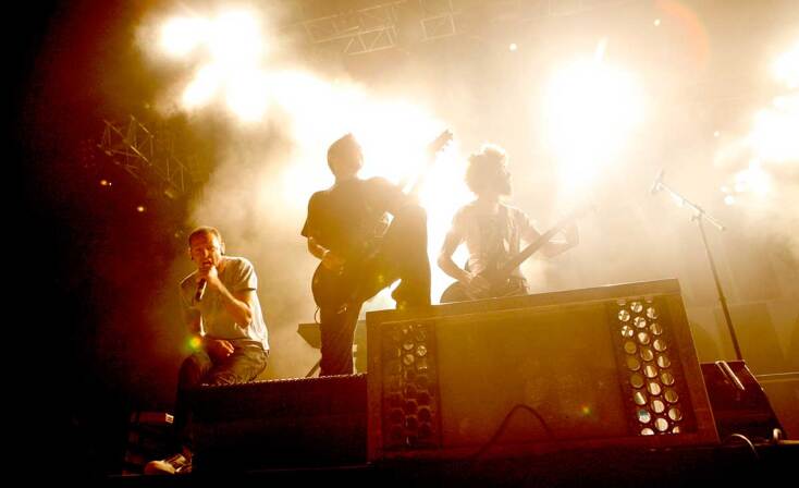 Στιγμιότυπο από τη συναυλία των Linkin Park στην Αθήνα 