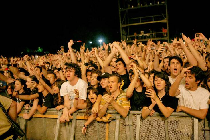 Στιγμιότυπο από τη συναυλία των Linkin Park στην Αθήνα 