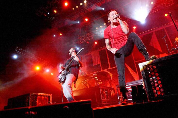 Στιγμιότυπο από τη συναυλία των Linkin Park στην Αθήνα 