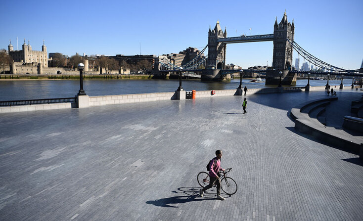 Εικόνες του Λονδίνου σε καραντίνα
