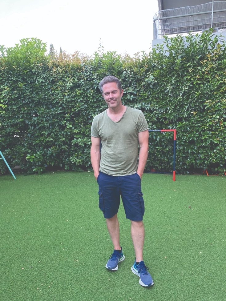 Ο Χρήστος Λούλης στο σπίτι του 