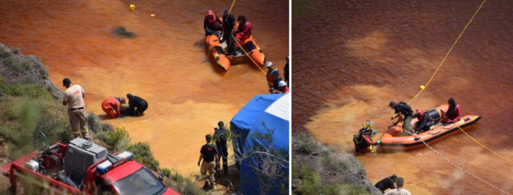 Ανασύρθηκε βαλίτσα με πτώμα στην «Κόκκινη Λίμνη»