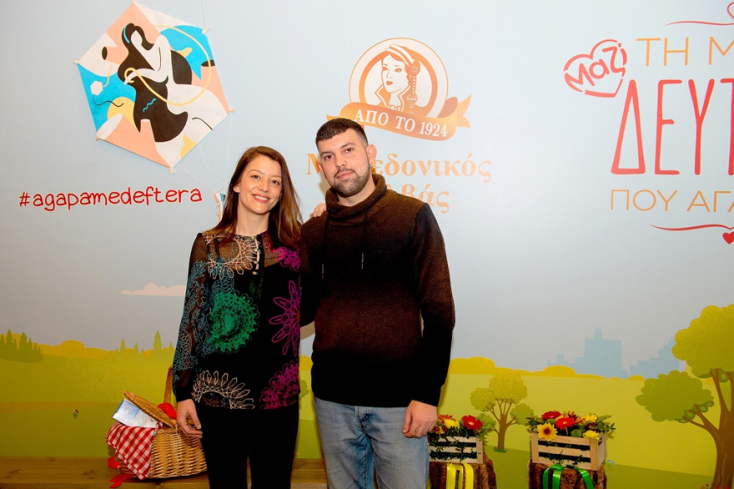 Λήδα Παπάζογλου-Βατσάκη, Marketing Manager Αφοί Χαΐτογλου και Μάκης Σεραφείμ, εικαστικός καλλιτέχνης Gospel