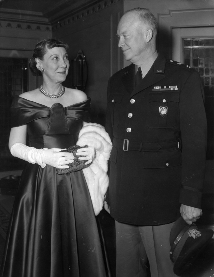 O Αμερικανός Πρόεδρος Dwight D Eisenhower με τη συζυγό του Mamie,1957 ©Getty Images/  L. Waldorf 