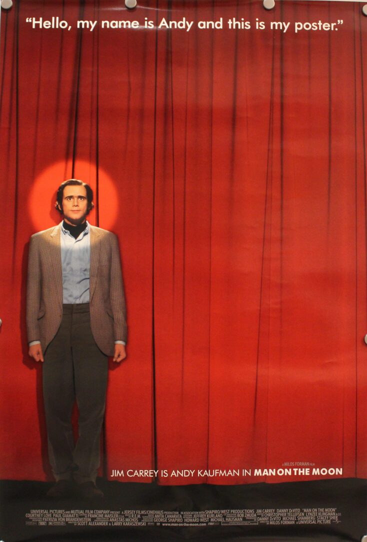 Τζιμ Κάρεϊ - Η κινηματογραφική αφίσα της ταινίας "Man On The Moon"