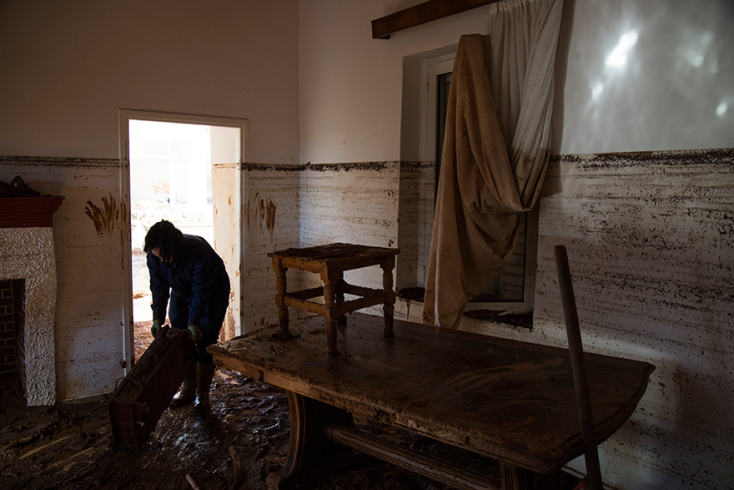 Πλημμύρες στη Μάνδρα