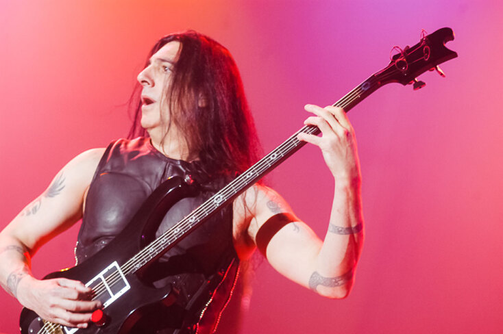 Στιγμιότυπο από τη συναυλία των Manowar στην Αθήνα το 2007