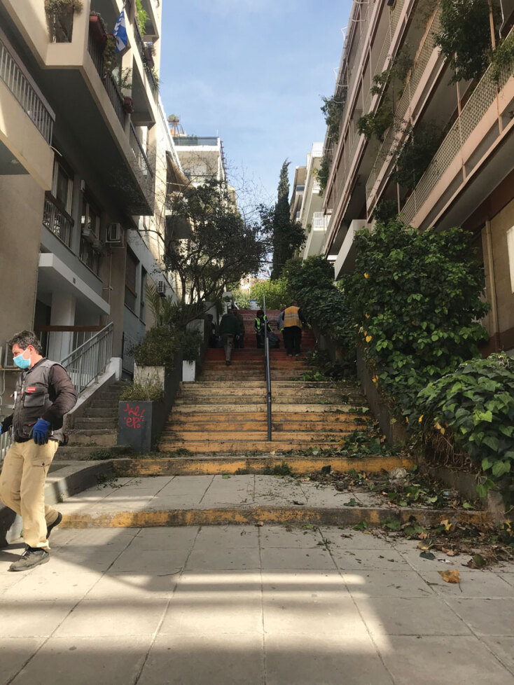 Η οδός Μαρασλή στο Κολωνάκι πριν 