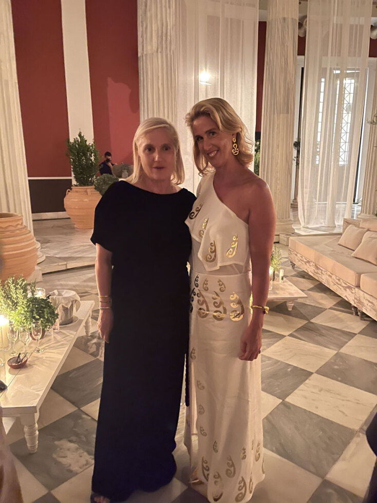 H Maria Grazia Chiuri με την ελληνίδα σχεδιάστρια Θέμιδα Ζουγανέλη