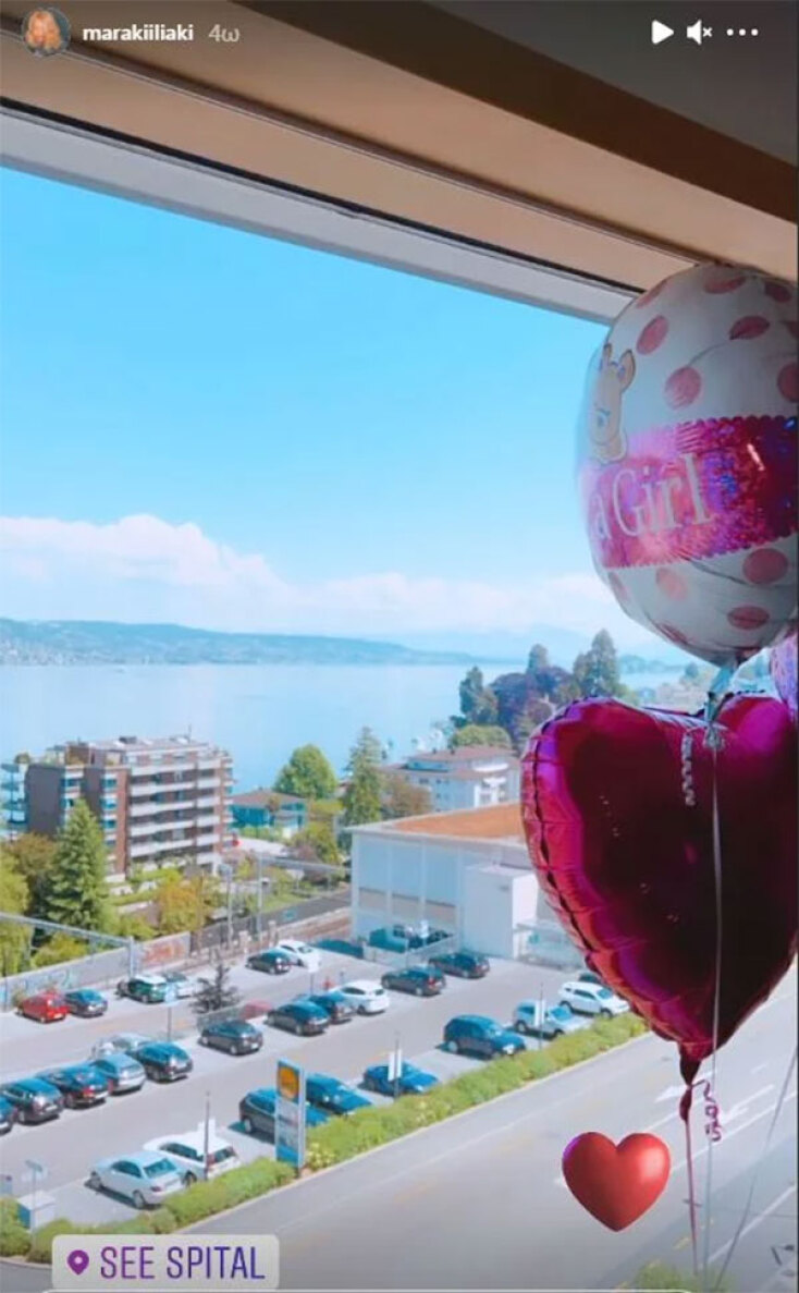 Η Μαρία Ηλιάκη έγινε μαμά και ανήρτησε αυτήν τη φωτογραφία από το μαιευτήριο στην Ελβετία, όπου γέννησε την κόρη της