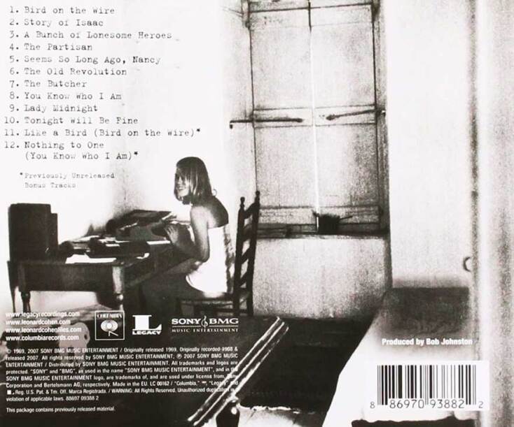 Marianne Ihlen &amp; Leonard Cohen, «Songs from a Room»