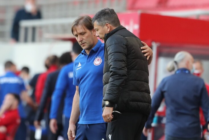 Οι προπονητές του Ολυμπιακού και του ΠΑΟΚ, Πέδρο Μαρτίνς και Πάμπλο Γκαρσία