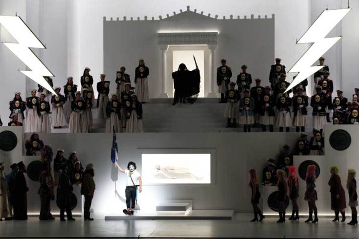 Νίκος Κυπουργός, Λένα Κιτσοπούλου, «Μήδεια» του Μποστ, Εθνική Λυρική Σκηνή, ΚΠΙΣΝ © Gerasimos Domenikos