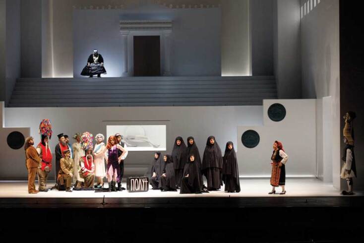 Νίκος Κυπουργός, Λένα Κιτσοπούλου, «Μήδεια» του Μποστ, Εθνική Λυρική Σκηνή, ΚΠΙΣΝ © Gerasimos Domenikos