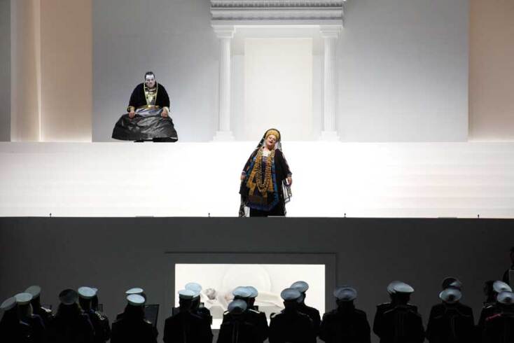 Νίκος Κυπουργός, Λένα Κιτσοπούλου, «Μήδεια» του Μποστ, Εθνική Λυρική Σκηνή, ΚΠΙΣΝ © Gerasimos Domenikos