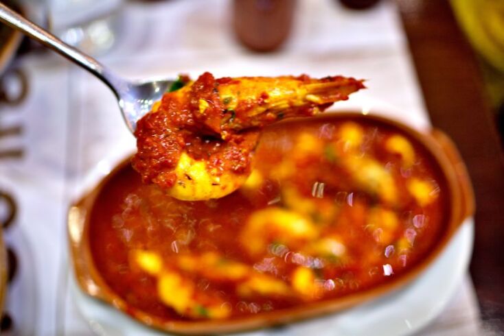 Η πάστα πιπεριάς Ντιμάνα με γαρίδες