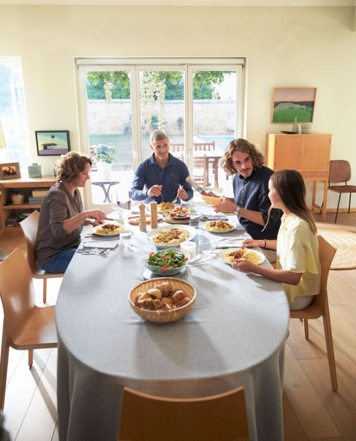 Ο Στέφανος Τσιτσιπάς στο οικογενειακό τραπέζι