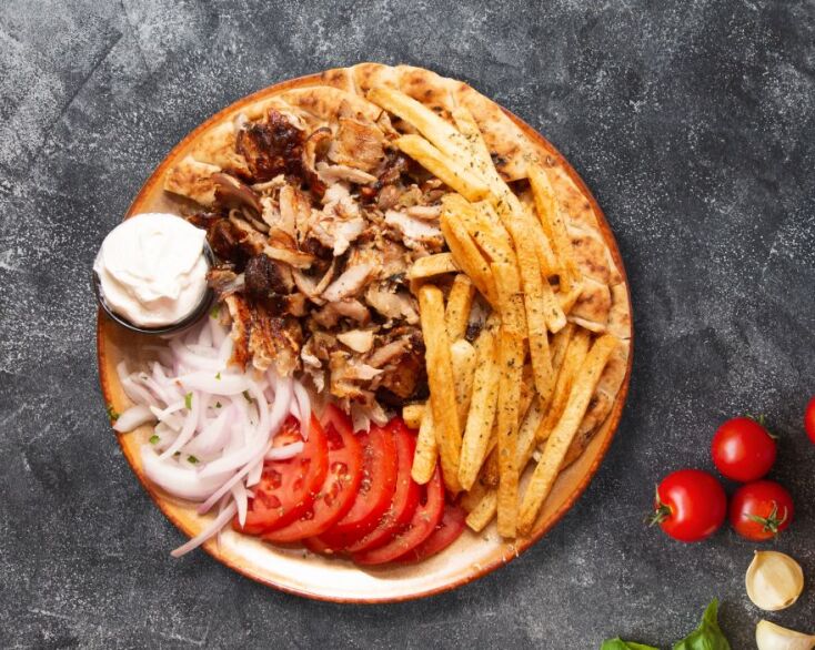 Μερίδα γύρος στο City Grill