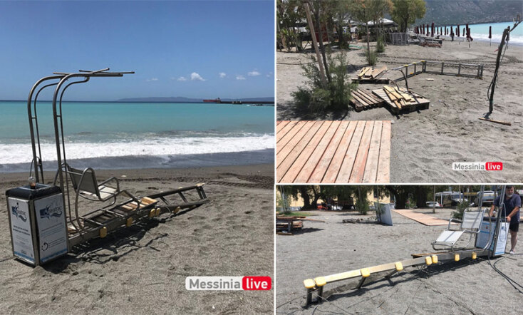 Δεν άφησαν τίποτα όρθιο τα πελώρια κύματα στην παραλία της Καλαμάτας