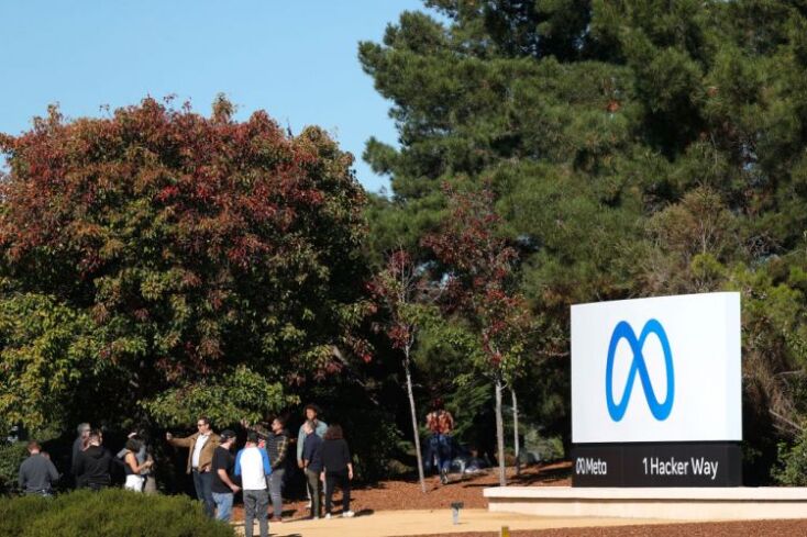 To νέο όνομα του Facebook στα κεντρικά του στο Menlo Park