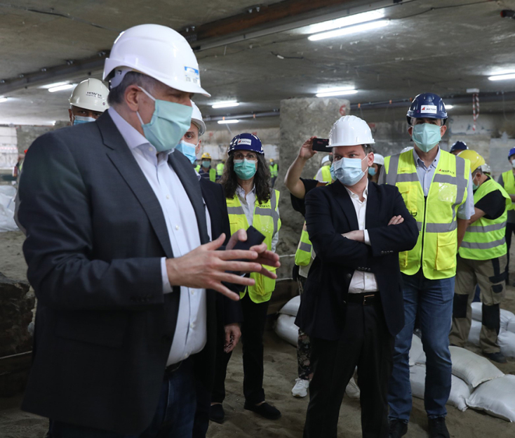 Στο Μετρό Θεσσαλονίκης η ηγεσία του Υπουργείου Υποδομών και Μεταφορών