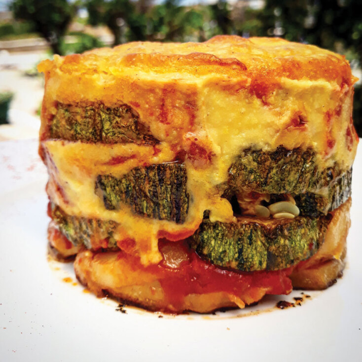 Μήλος, Μουσακάς vegan