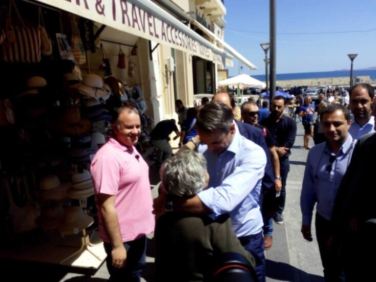 Στο Ηράκλειο ο Κυριάκος Μητσοτάκης 