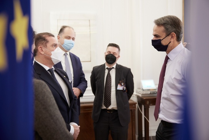 Συνάντηση Μητσοτάκη με στελέχη της Amazon 