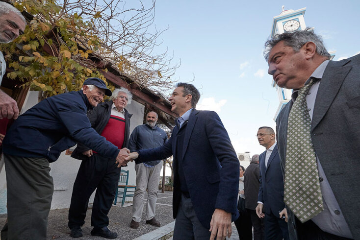 Επίσκεψη Κυριάκου Μητσοτάκη στην Κάσο