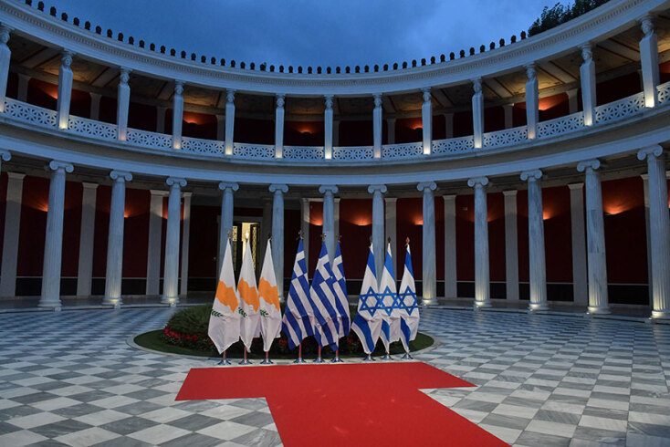 Τελετή υπογραφής της διακρατικής συμφωνίας για τον East Med μεταξύ Ελλάδας, Κύπρου και Ισραήλ