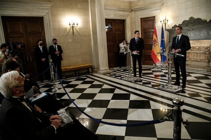 Συνάντηση του Κυριάκου Μητσοτάκη με τον Πέδρο Σάντσεθ