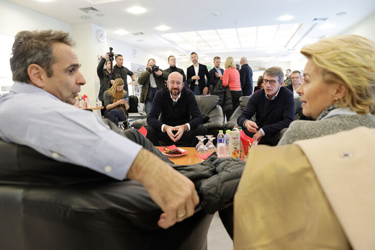 Ο πρωθυπουργός της Ελλάδας με την πρόεδρο της Κομισιόν